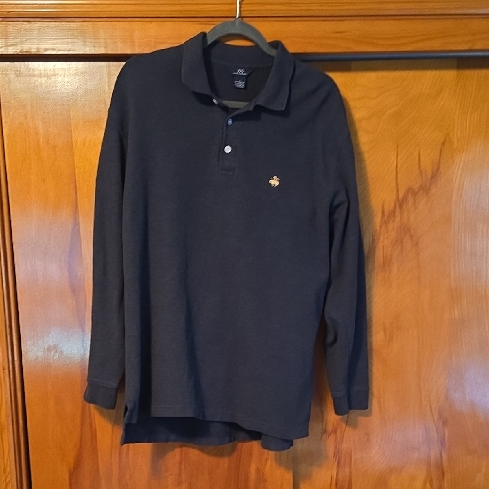 Brooks Brothers Dark Gray Polo Shirt Classic Knit